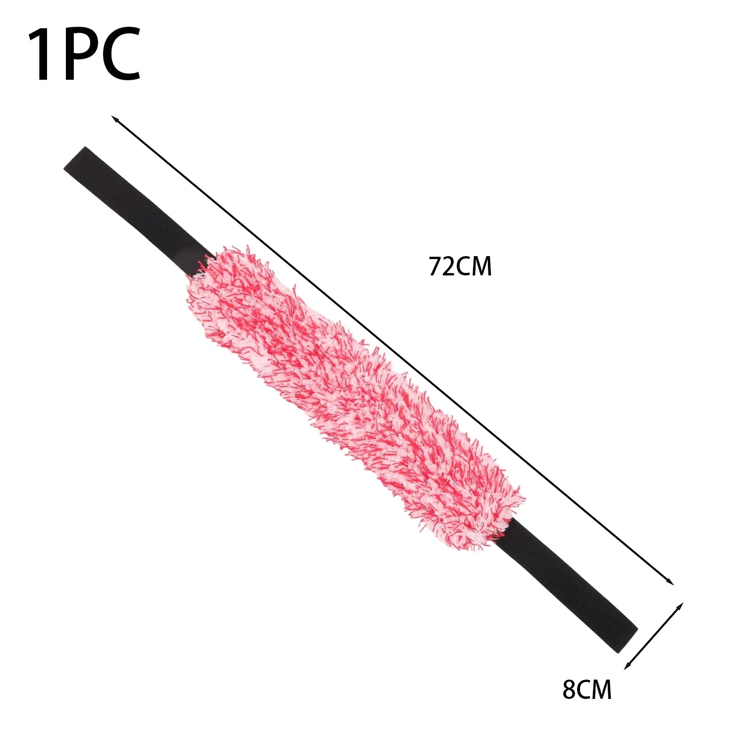 Microfiber Coral Plush Wheel Pull Tape Brush Wheel Tension Car Wash Towel Brush Car Wash Towel Brush Accessories Cleaning Tape
