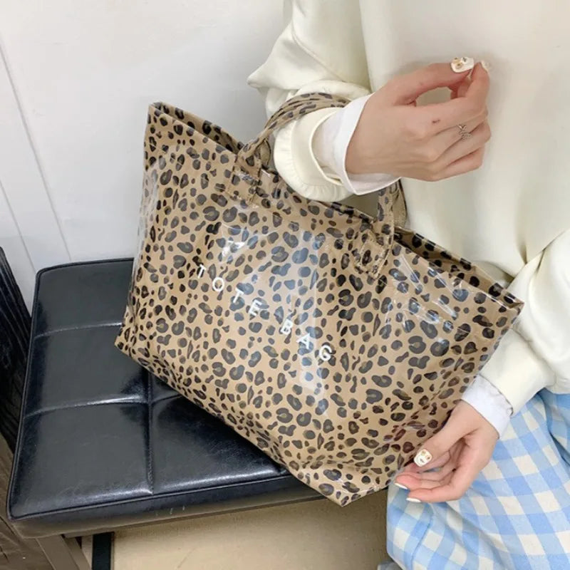Leopard Print Women's Handbag Summer New Large-capacity Fashionable Tote Bag Fashionable Handbag Bags for Women Designer Bags