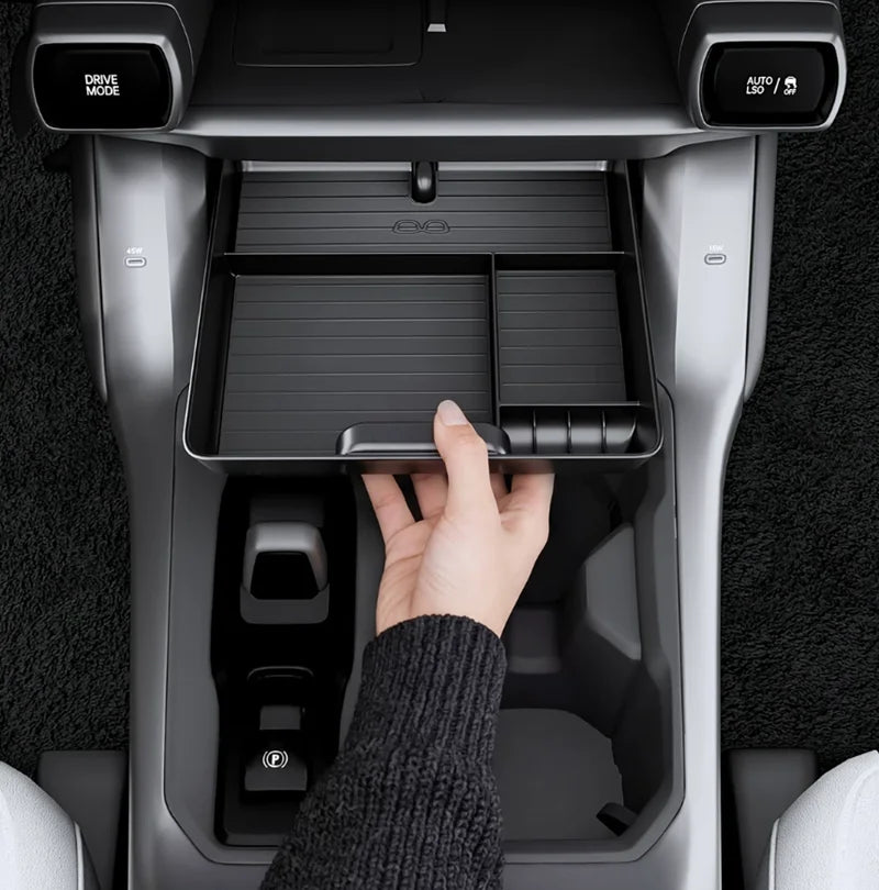 Center Console Storage Box for Toyato Rav4 RAV 4 6th 2026 2027 Car Central Tray Organizer Accessories Tidying