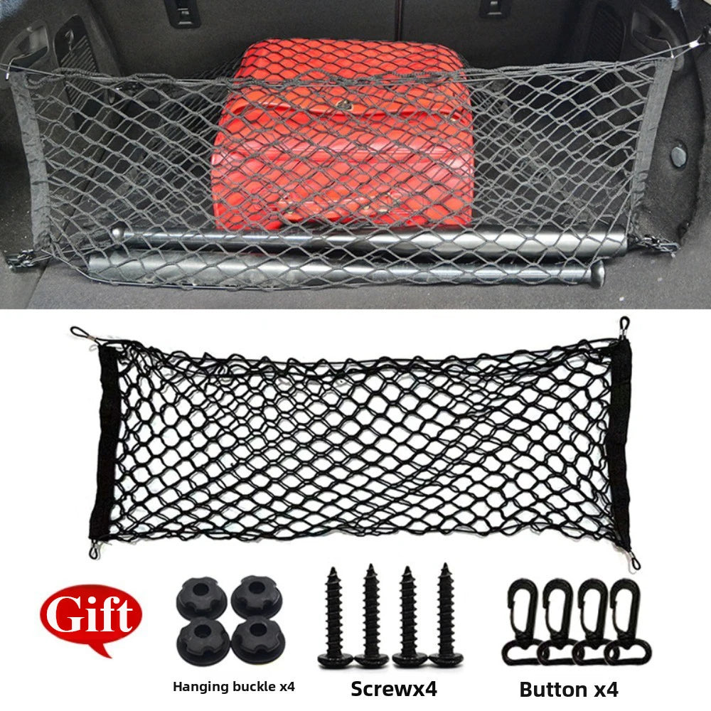 Universal Nylon Mesh Nets Stretchable Car Interior Mesh Network Pocket Car Trunk Net Elastic Luggage Net Cargo Organizer Storage
