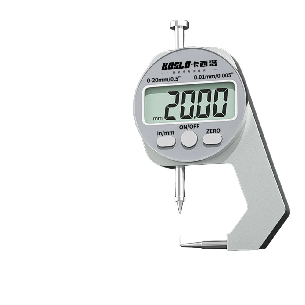 High Precision Digital Thickness Gauge Digital Display Accuracy Thickness Meter Wide Measuring Surface Portable