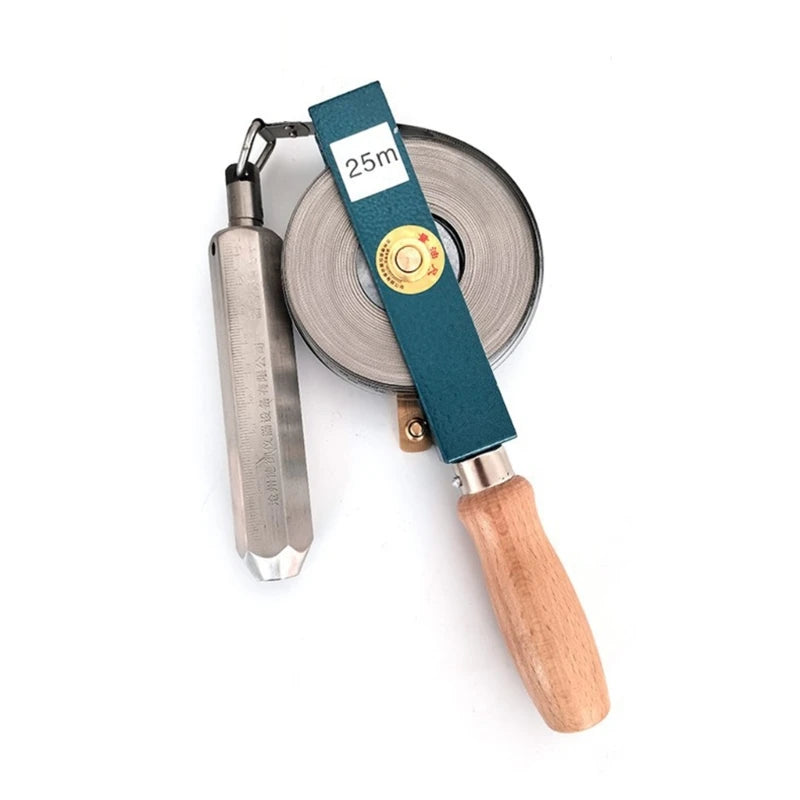 Oil Gauging Tapes 5/10/15/20/25/30M Measuring Ruler Carbon Steel Oil Gauging Tape With Brass Plumb Bob Tape Dropship