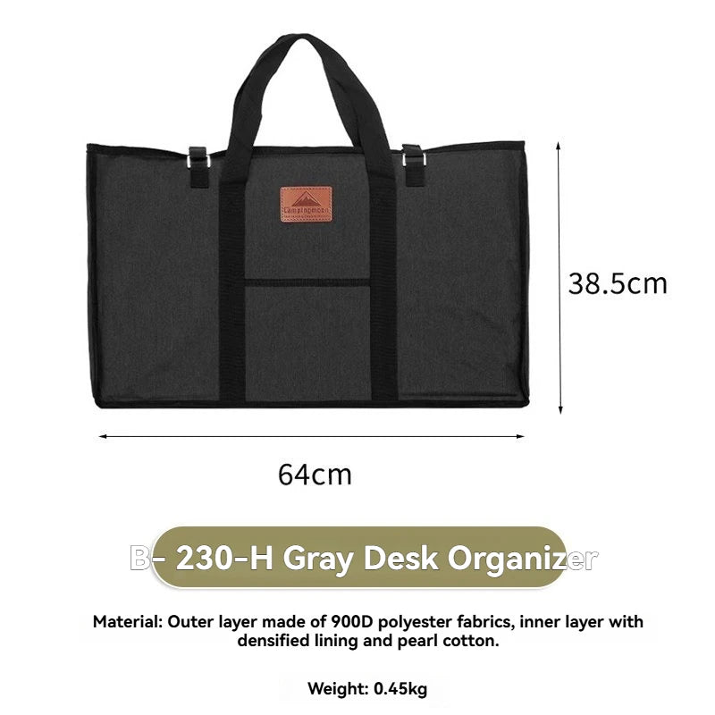 Camping dining table storage bag G-38-B Oxford cloth wear-resistant and anti-collision multi-layer tool storage large capacity
