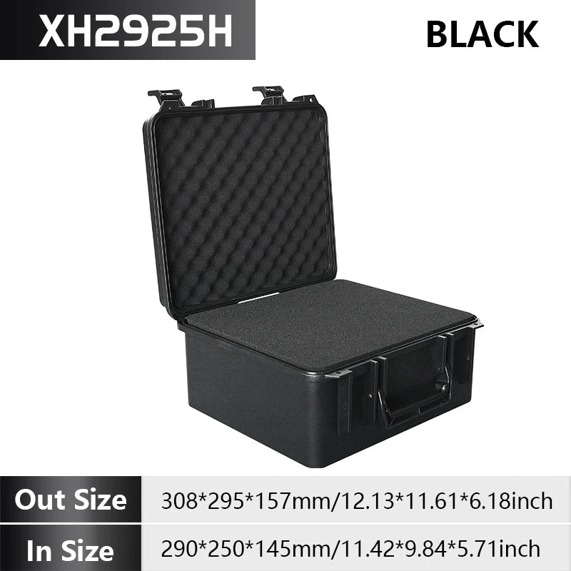 Heavy Duty Portable Tool Case With Reinforced Protective Foam Industrial Plastic Toolbox with Shock Absorbing Foam Lining