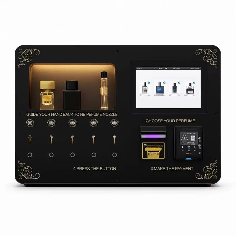Automatic Fragrance Sampling Kiosk Perfume Dispenser Machine with Cashless Payment Wholesale Customized