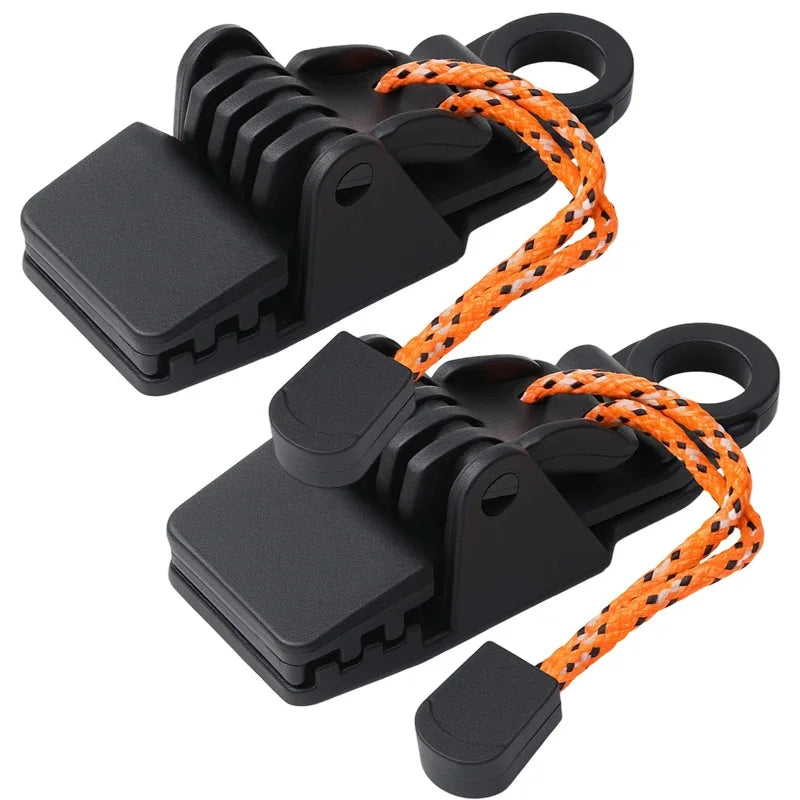 4/1pcs Sturdy Heavy Duty Tent Clips Outdoor Tarpaulin Clamps Anti-wind Fixed Tent Reinforced Tarp Clips Hook for Outdoor