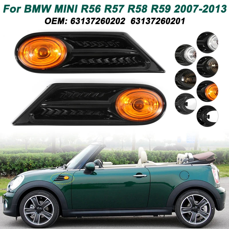 63137260201 63137260202 Side Marker Light Turn Signal Blinker Lamp For BMW MINI COOPER R56 R57 R58 R59 2007-2013 Indicator Light