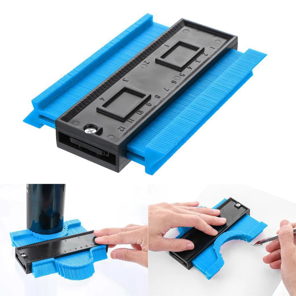 1-3PCS Shape Contour Gauge Duplicator Profile Contour Gauge line ceramic Tiling Tile Carpet Marking Cutting Template Tool