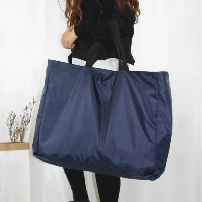 Shopping Bags Zipper Large Capacity Grocery Totes Washable Reusable Simple Outdoor Heavy Duty Bag 2026