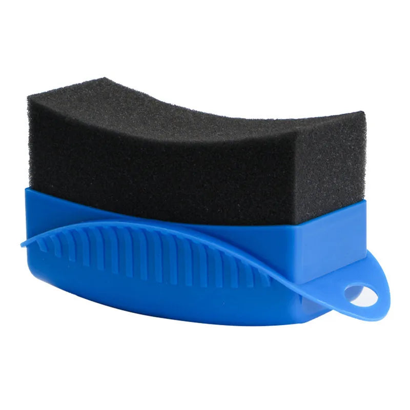 Car Wheel Polishing Waxing Sponge Brush With Cover  Washing Cleaning Tire Contour Dressing Applicator Pads Detail Accessories