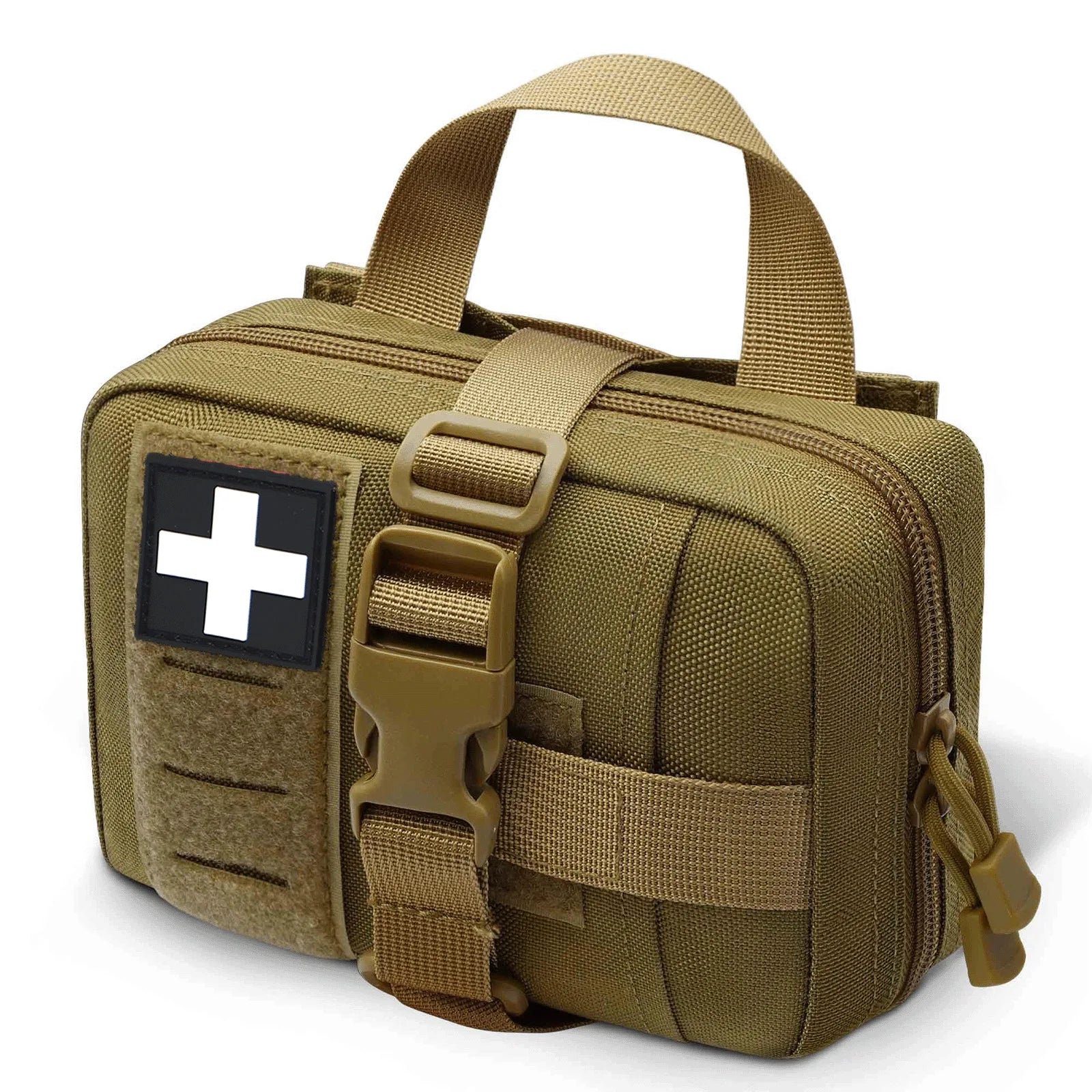 Upgrade Molle Rip Away Ifak Pouch, Tactical Small Belt First Aid Pouch Medical Utility EMT Pouch Only