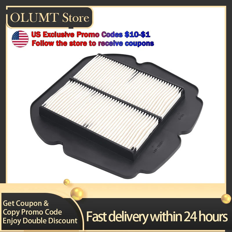Road Passion Motorcycle Parts Air Filter Cleaner For Suzuki SFV650 Gladius 2009-2015 SV650 2017-2023 SFV 650 13780-44H00-000