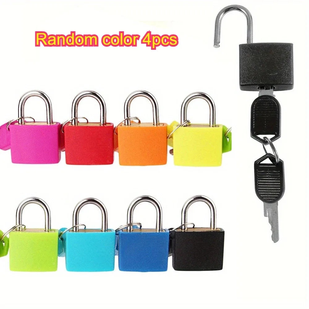 Copper Core Colorful Padlock Mini Keyed Lock for Luggage Suitcase Backpack Diary Drawer Cabinet Storage Locker Small Safety Lock
