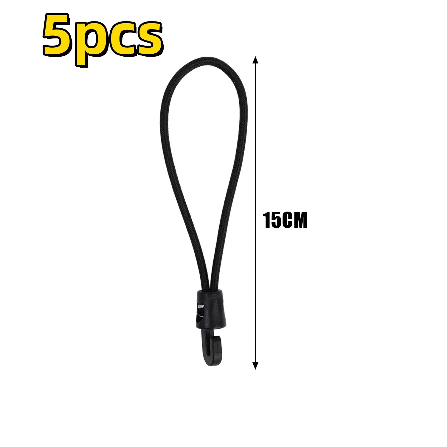 5/10/50Pcs Bungee Cord High Elasticity Expander with Hooks Rubber Tensioner for Camping Tarpaulin Luggage Strap Elastic Rope