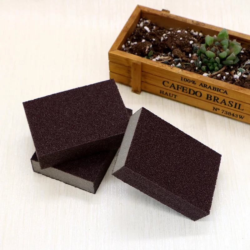 2/4/6/8/10Pcs Magic Sponge Eraser Carborundum Removing Rust Cleaning Brush Descaling Clean Rub for Cooktop Pot Kitchen Sponge