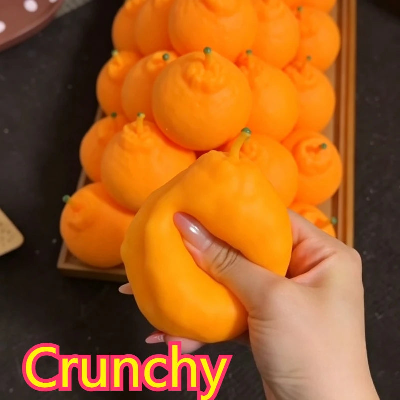 Handmade Ball Crunchy Squishy Ugli Fruit Stress Ball Squeeze Toy Squishy Fidget Ball ASMR Anti Stress Release Hand Relax Gift