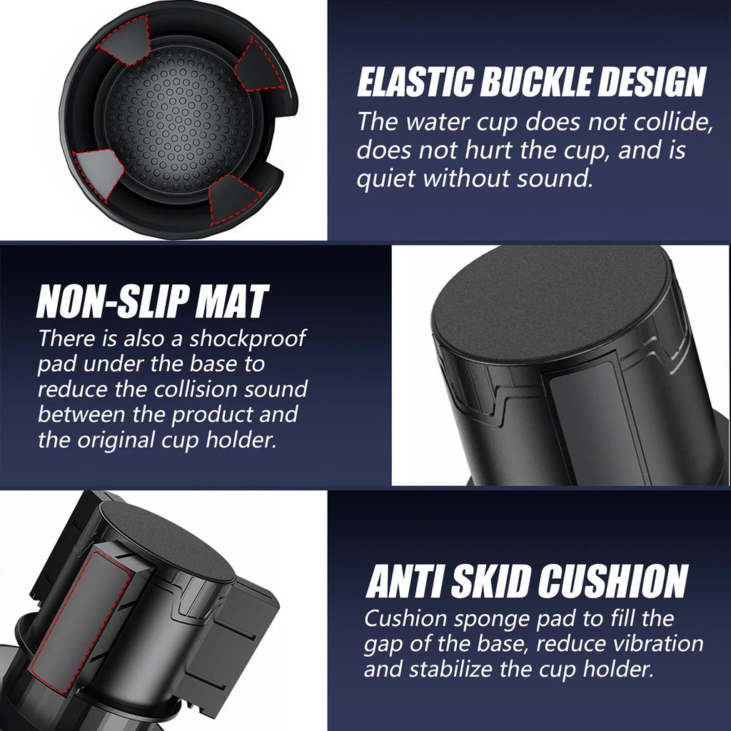 Car Cup Holder Expander Adjustable Base Beverage Bottle Holder Anti-slip Auto Drink Rack Stand for Auto Caravan Camper