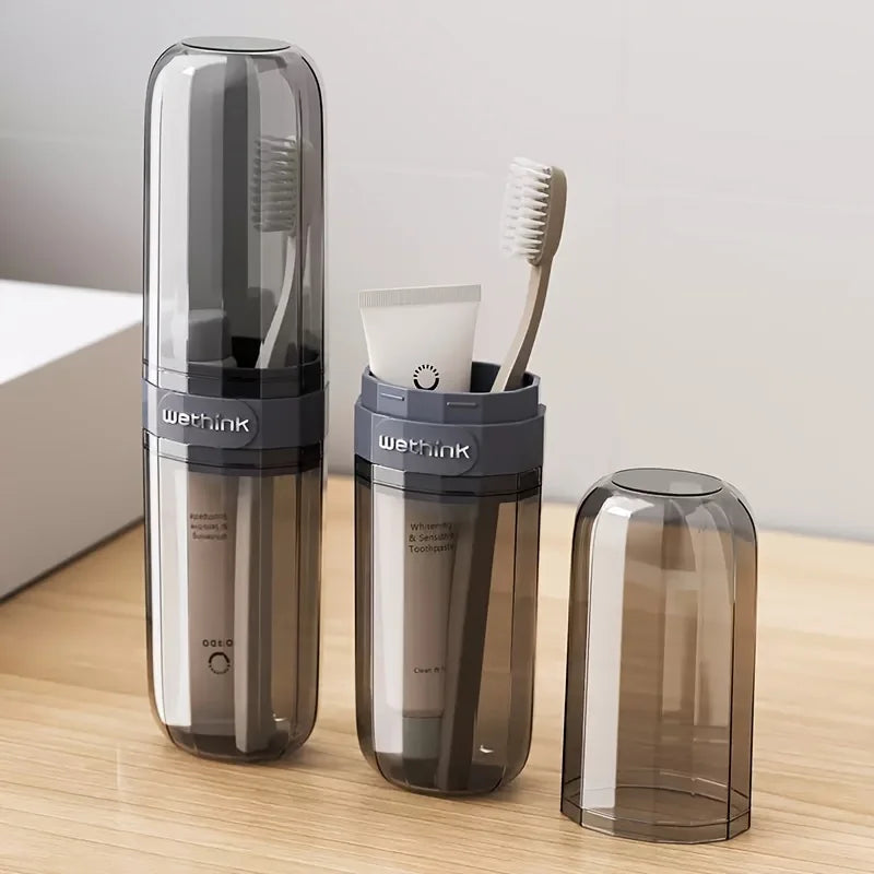 1PC Travel Toothbrush Cup Vertical Bathtub Mouthwash Cup, Perfect for Business Travel and Outdoor Activity Travel