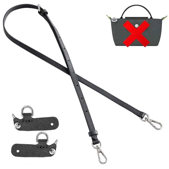 Leather Replacement Crossbody Bag Strap For Longchamp Mini Bag Shoulder Strap Without Punching Modification Bag Accessories