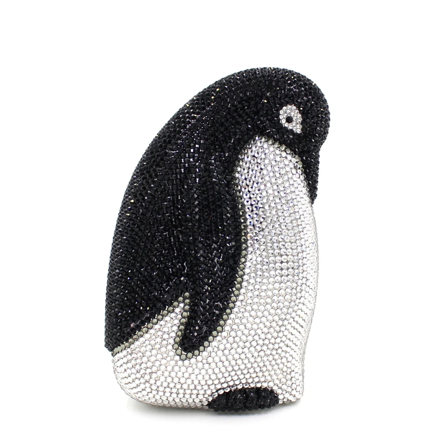 China Factory Wholesales Crystal Rhinestone Clutch Evening Bag for Formal Party Jewellery Penguin Clutch Purse