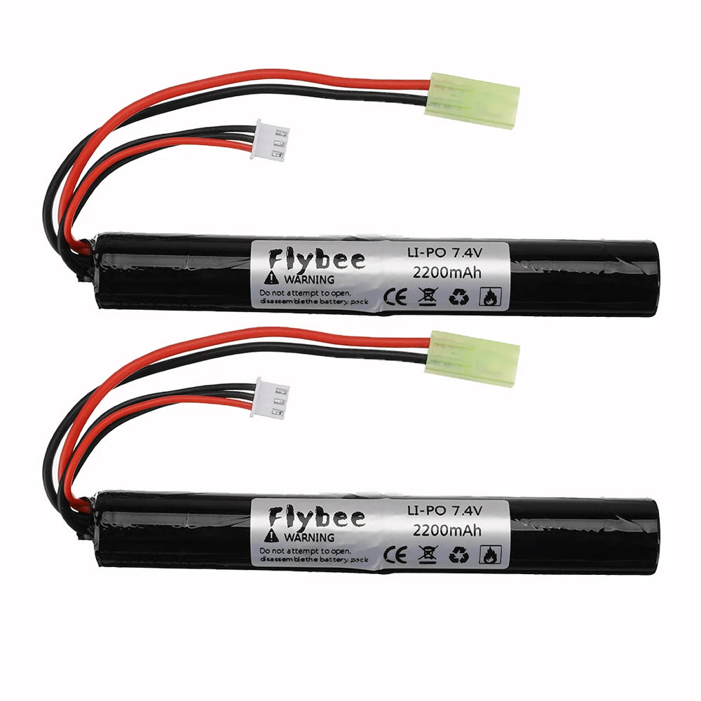Lipo Power Battery Airsoft gub battery 7.4V 2200MAH 40C AKKU Mini Airsoft toys Gun 2200mAh 7.4V 2S Battery model parts