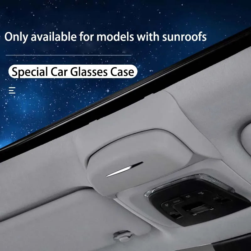 Car Sunglasses Box Holder Organizer Panoramic Sunroof Glasses Storage Box Case ABS For Toyota Corolla, Sharp, Landa Accessories