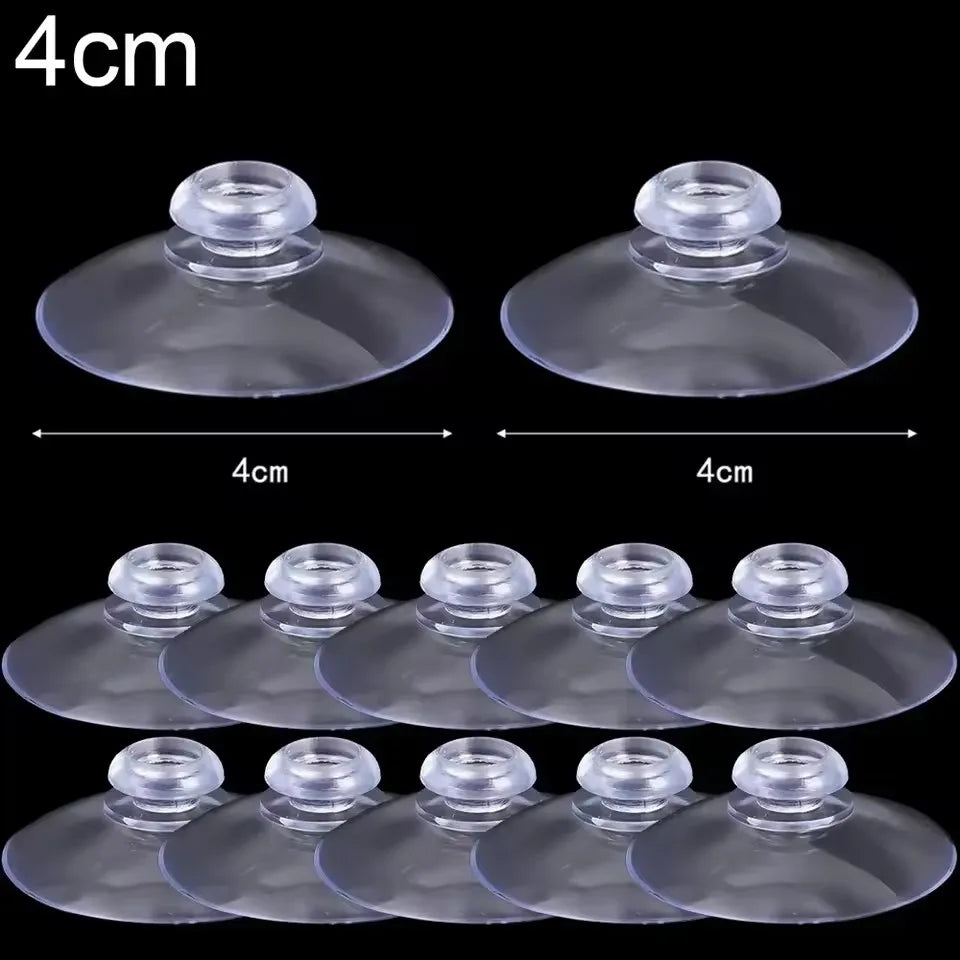 40/5Pcs Transparent Suction Cups Hook Strong Adhesive Sucker Holders Hanger Car Suction Pads Kitchen Bathroom Window Glass Decor