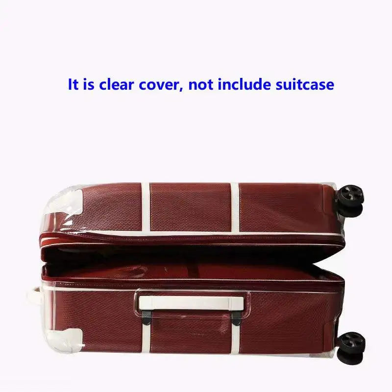 Transparent Cover for Delsey Chatelet Air Suitcase Protector with Zipper Luggage Case Customized Not Include Suitcase