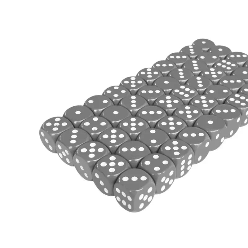 10PCS/Lot Dice Gray Dice Game Accessory 16mm
