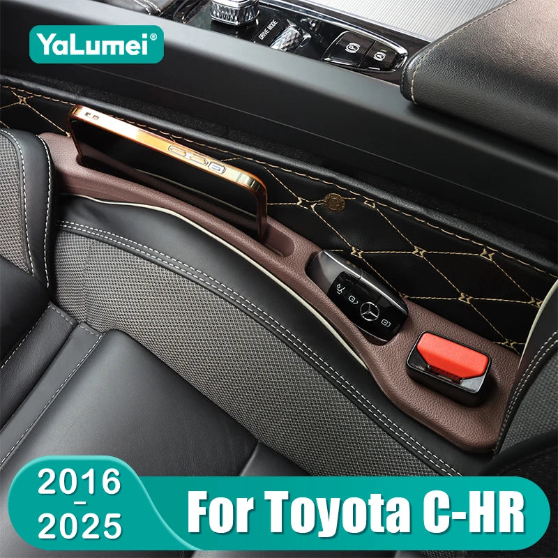 For Toyota CHR C-HR 2016 2017 2018 2019 2020 2021 2022 2023 2024 2025 Hybrid Car Seat Gap Crevice Storage Box Accessories