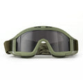 1Pair of Tactical Goggles Retro Cool Motorcycle Windproof Dustproof Safety Glasses for Outdoor Climbing Sport Protective Eyewear