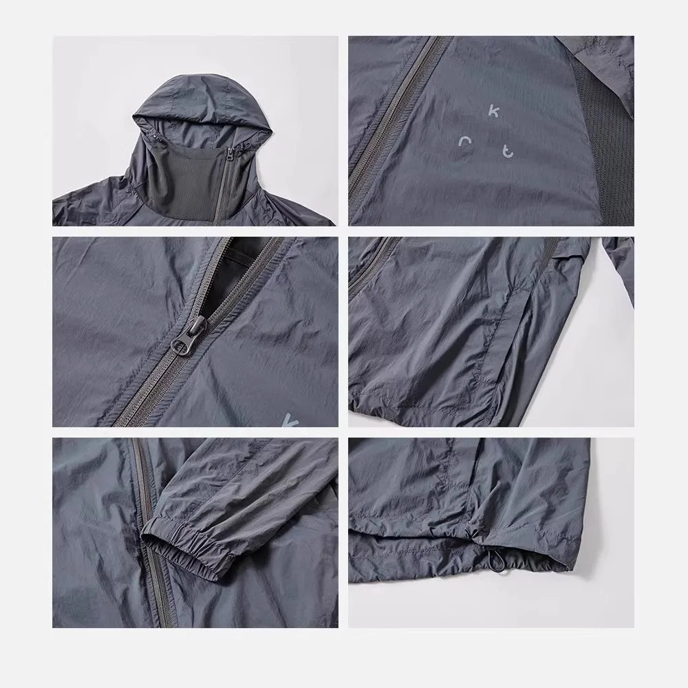 2026 Spring Hiking Jackets Men Eco Friendly Windbreaker Hot Sell Windproof Oversized Comfortable For Climbing Camping