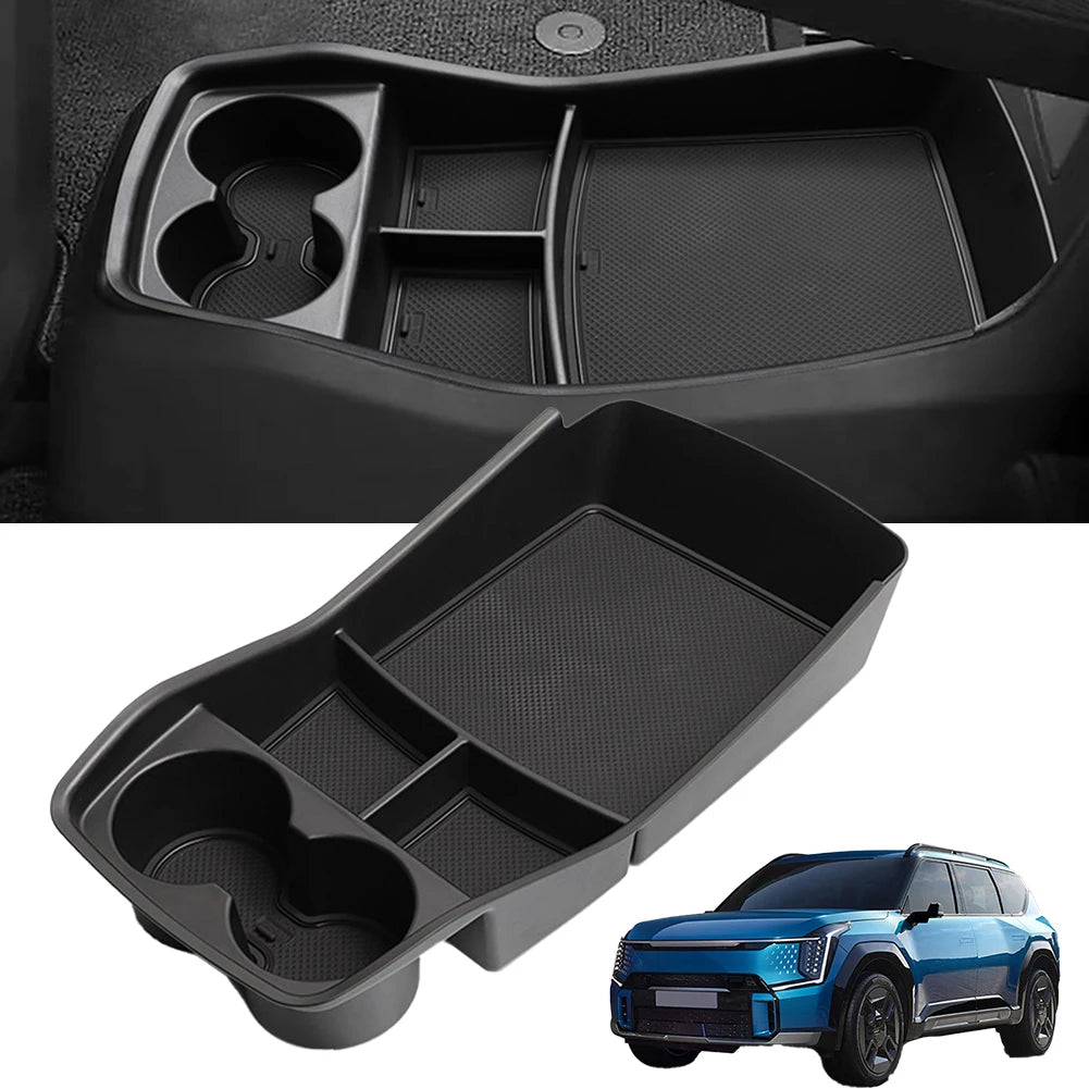Car Central Control Storage Box Armrest Tray Holder Organizer Water Cup Holder Central Control Storage Box For KIA Ev9