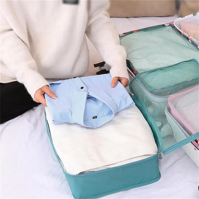 1/3pcs Travel Compressible Packing Multifunction Travel Storage Bag Waterproof Suitcase  Portable Luggage Organizer 3 Size S M L