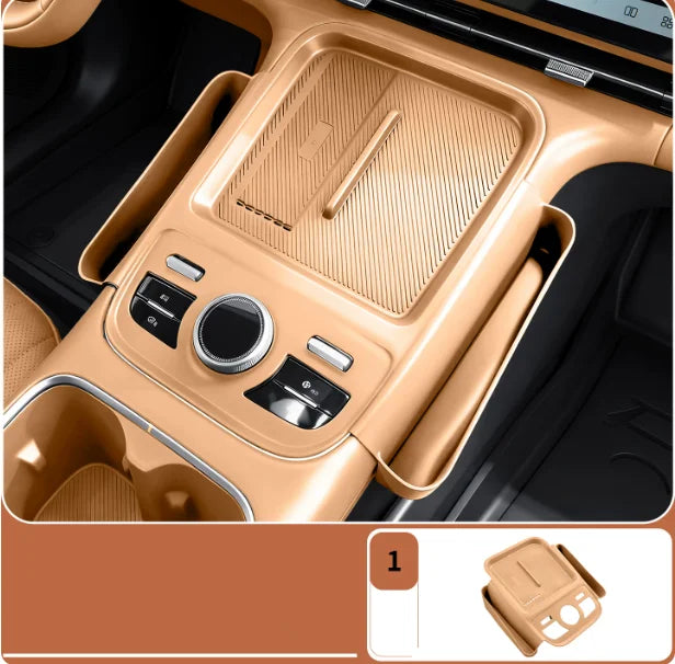 for Geely Starray 7 EM-i 2025 2026 Central Wireless Charging Pad Storage Box Mat Phone Protective Liner Car Interior Accessories