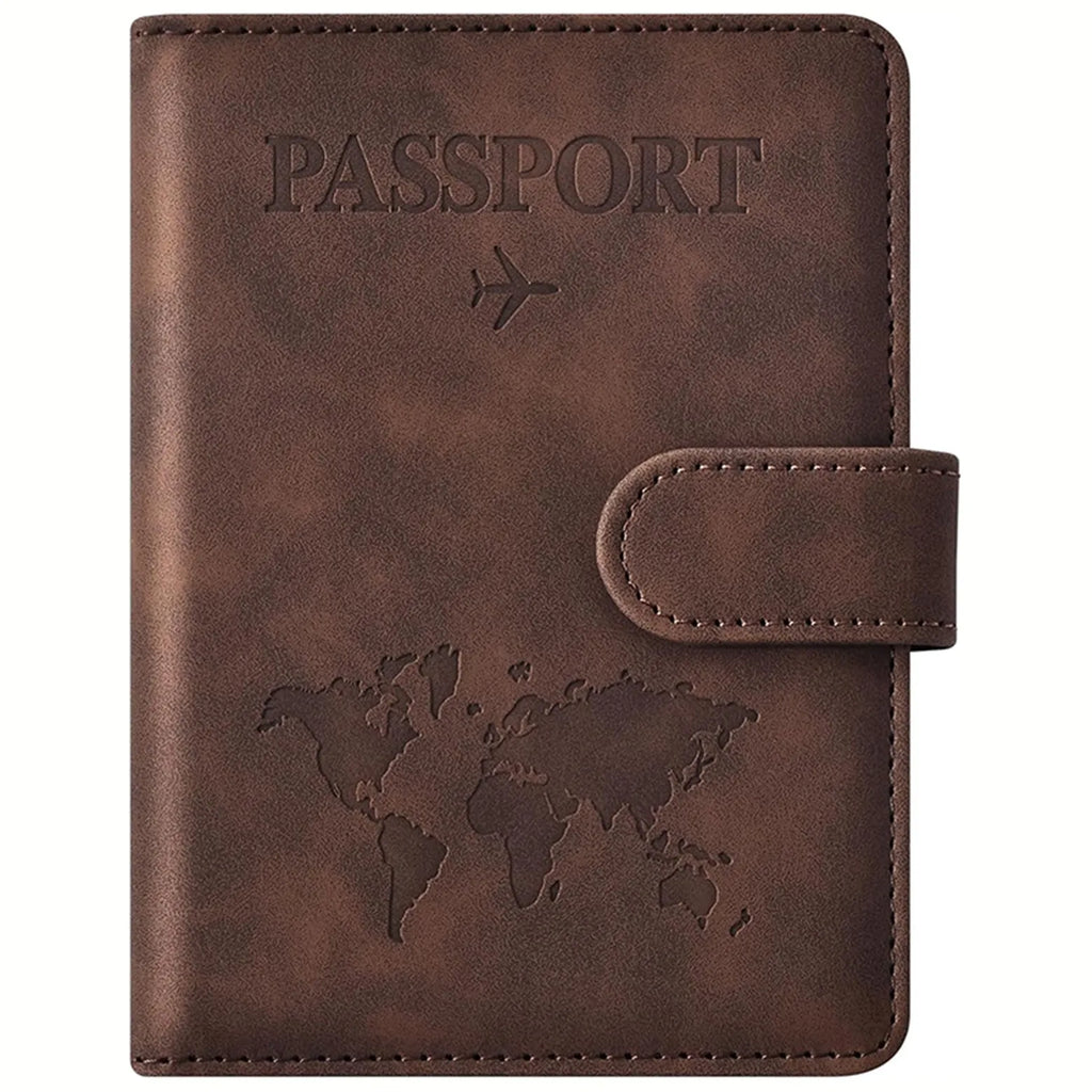 Passport Holder, Passport Cover with Credit Card Slot and Boarding Pass Slot Combo, Passport Wallet Case Book Travel Must Have,