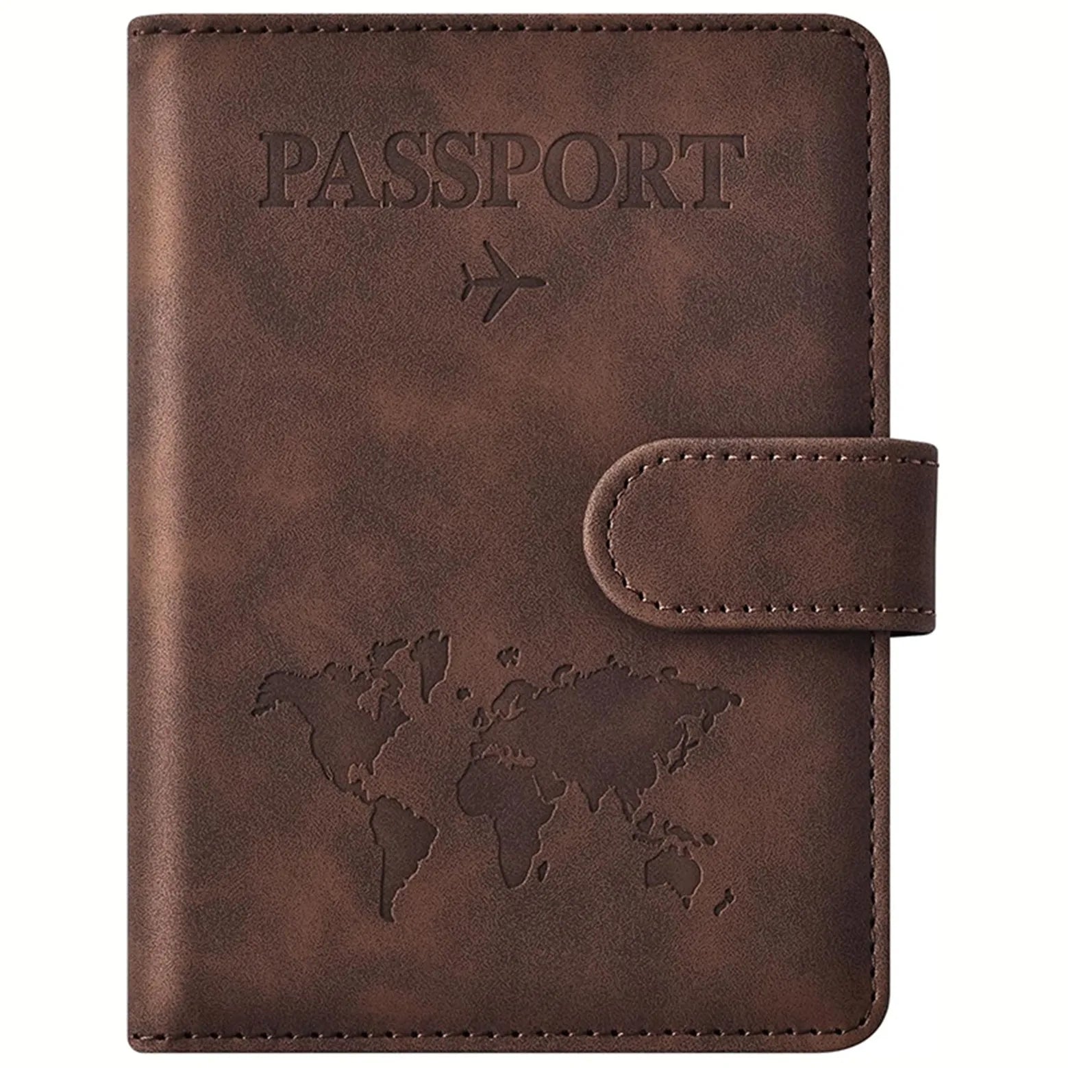 Passport Holder, Passport Cover with Credit Card Slot and Boarding Pass Slot Combo, Passport Wallet Case Book Travel Must Have,