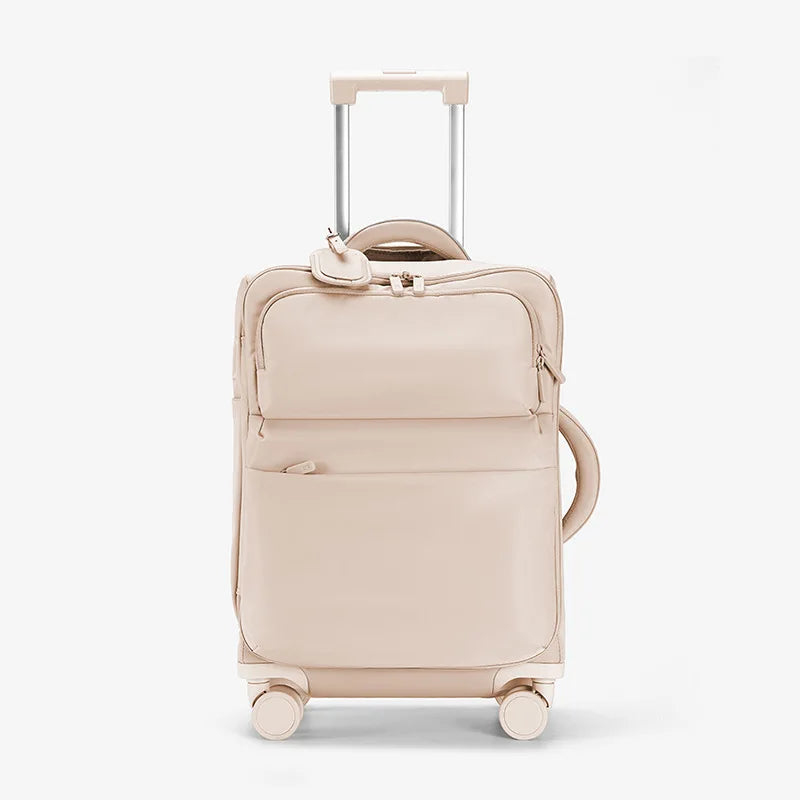 Luggage trolley case, women's 2025 new boarding box, 20 inch ultra light cloth luggage, password travel box, universal wheel