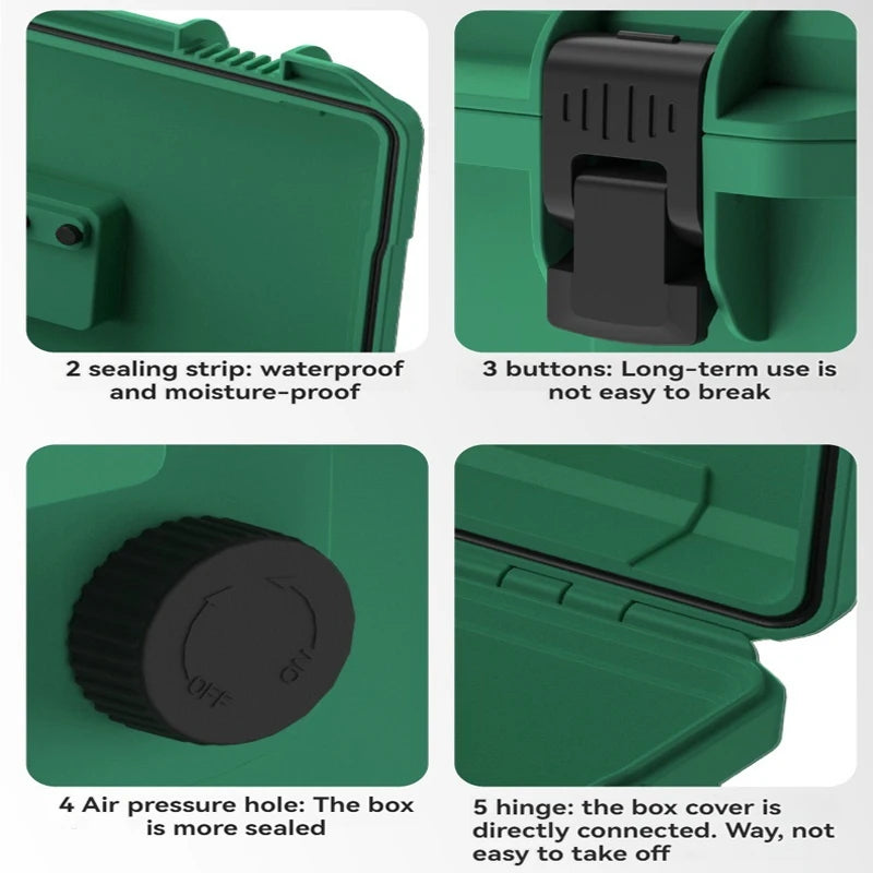 BAOLIAN Portable Plastic Tool Box Waterproof Professional MF Electrician Storage Protective Shockproof Suitcase Tool Box