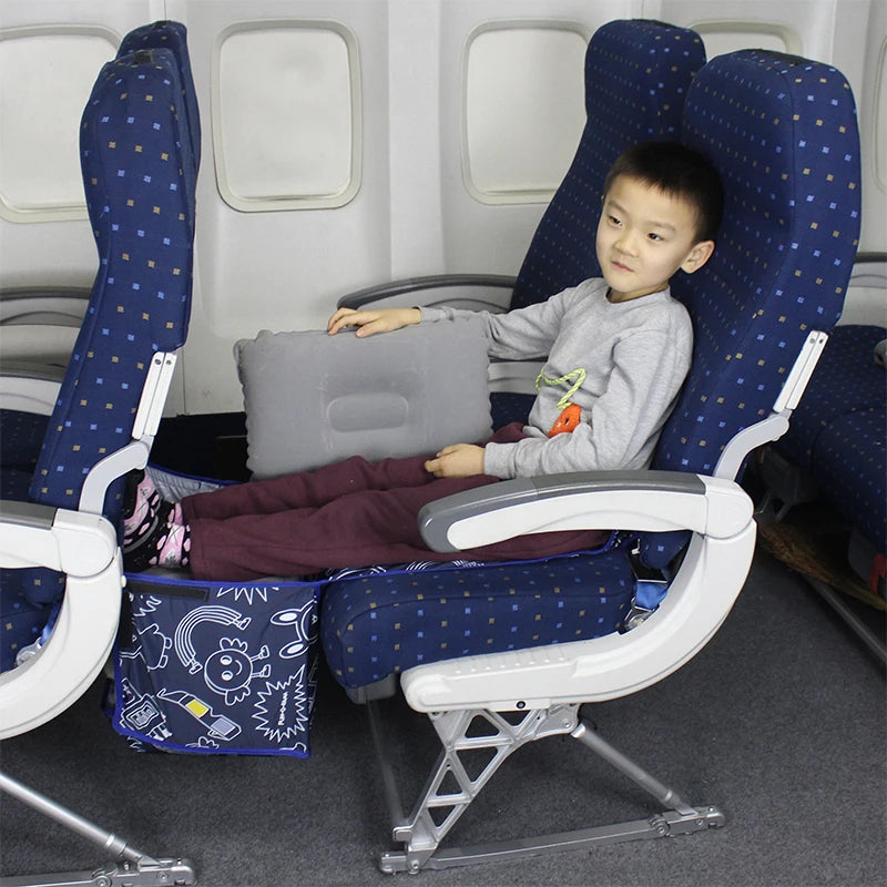 Travel Sleeping Bed For Baby Kids Adult Fabric Pat And Three Inflatable Pillow Combination High Speed Air Plane Bus All Can Use