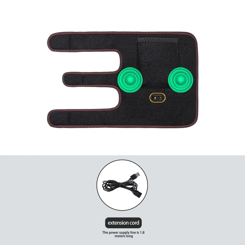 USB Electric Heating Elbow Brace Heating Pad Vibration Massage Wellness Protector Relieve Joint Fatigue Home Relax 3 Modes