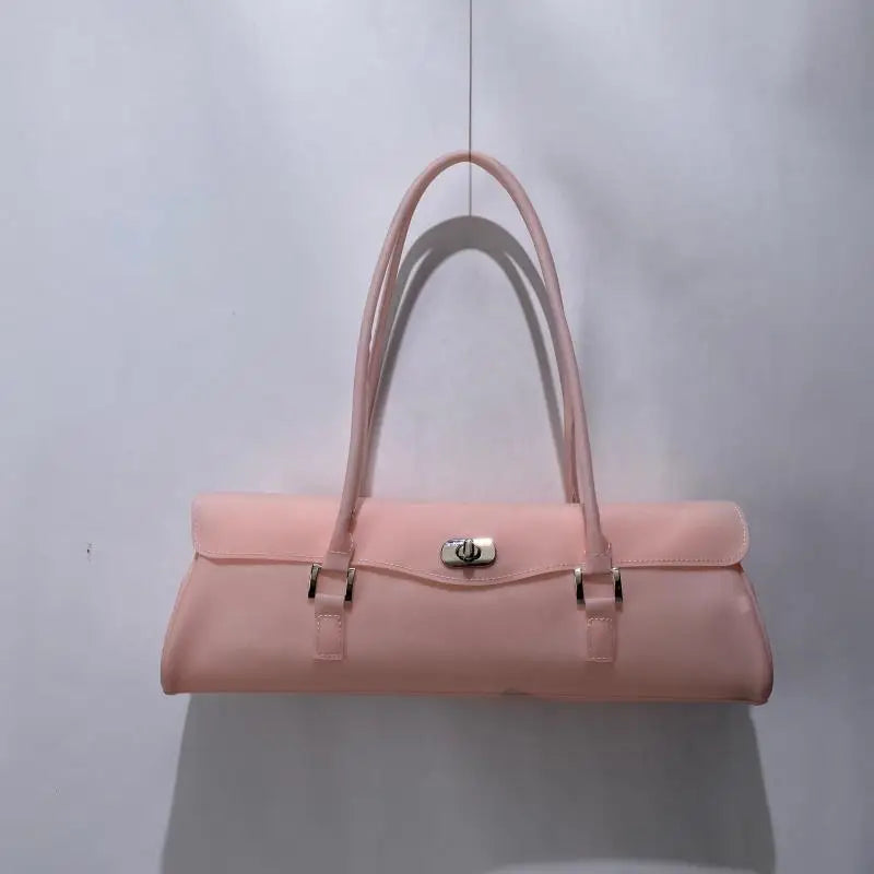 2026 Summer Women Jelly Bag,korean Style Fashion Transparent Dopamine Jelly Bag,large Caoacity PVC Waterproof Vacation Beach Bag
