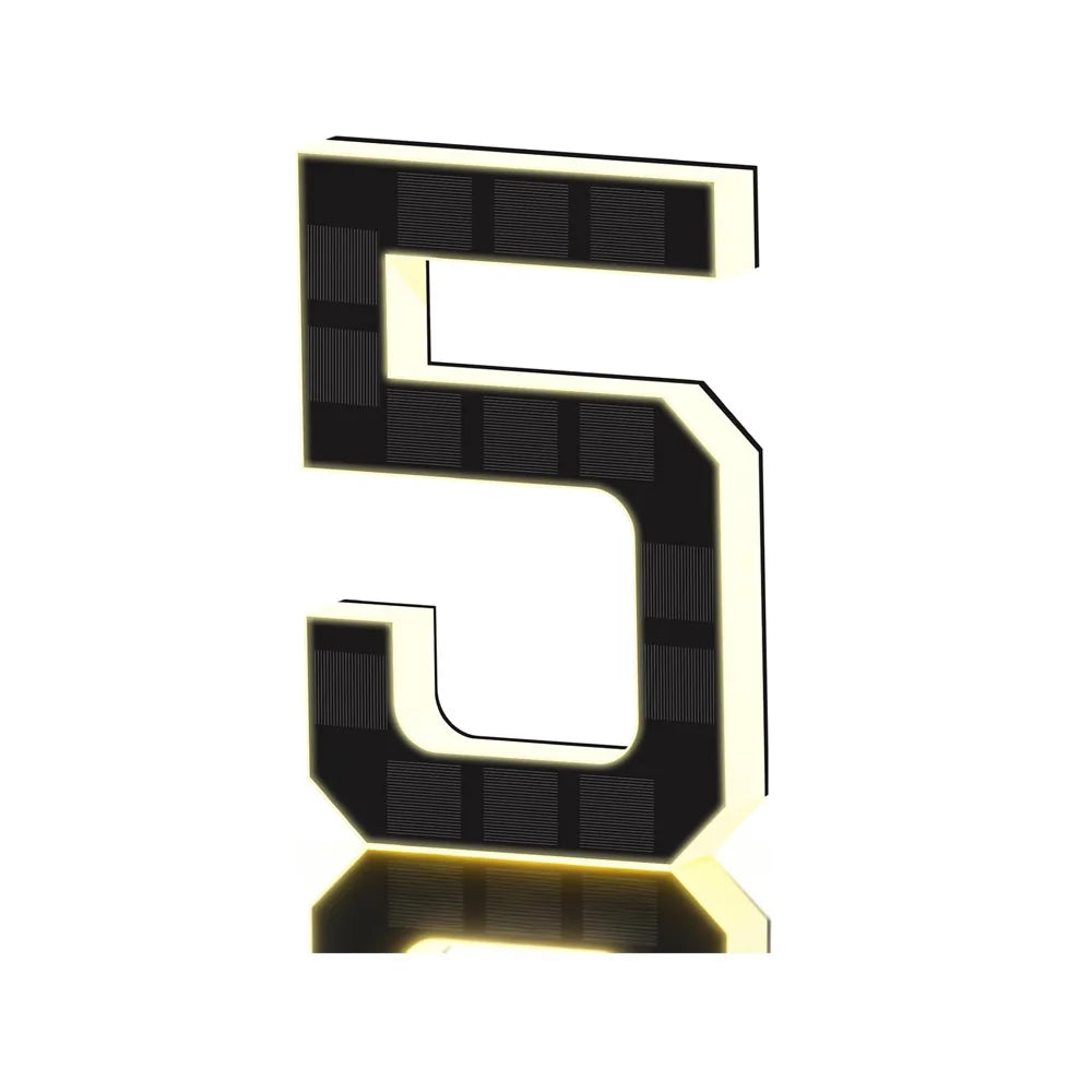 17CM Solar House Number Lights,House Sign Light Sensor, Address Sign Solar House Number Sign Led Address Number for Outdoor