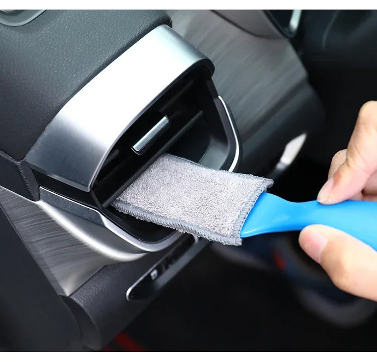 1/2pcs Car Cleaning Tools Air Conditioning Air Outlet Clean Dust Removal Soft Brush Multifunctional Auto Interior Cleaning Tool