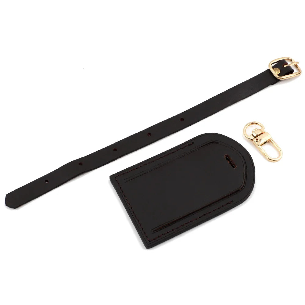Bag Handbag Luggage Tags Travel Accessories for Suitcase Business Bag Vegetable Tanned Leather Tag Baggage Boarding Passng Pass