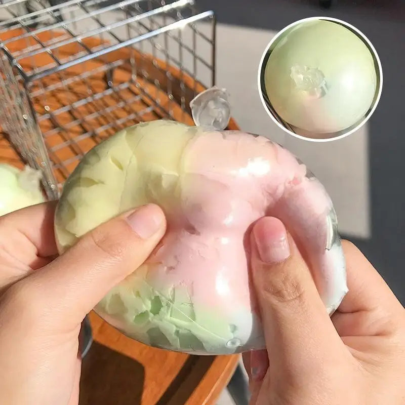 1Pcs Slow Rebound Wax Skin Stress Ball Quiet Sensory Fidget Toy Stress Relief Squeeze Toy For Kids Adults Daily Relax