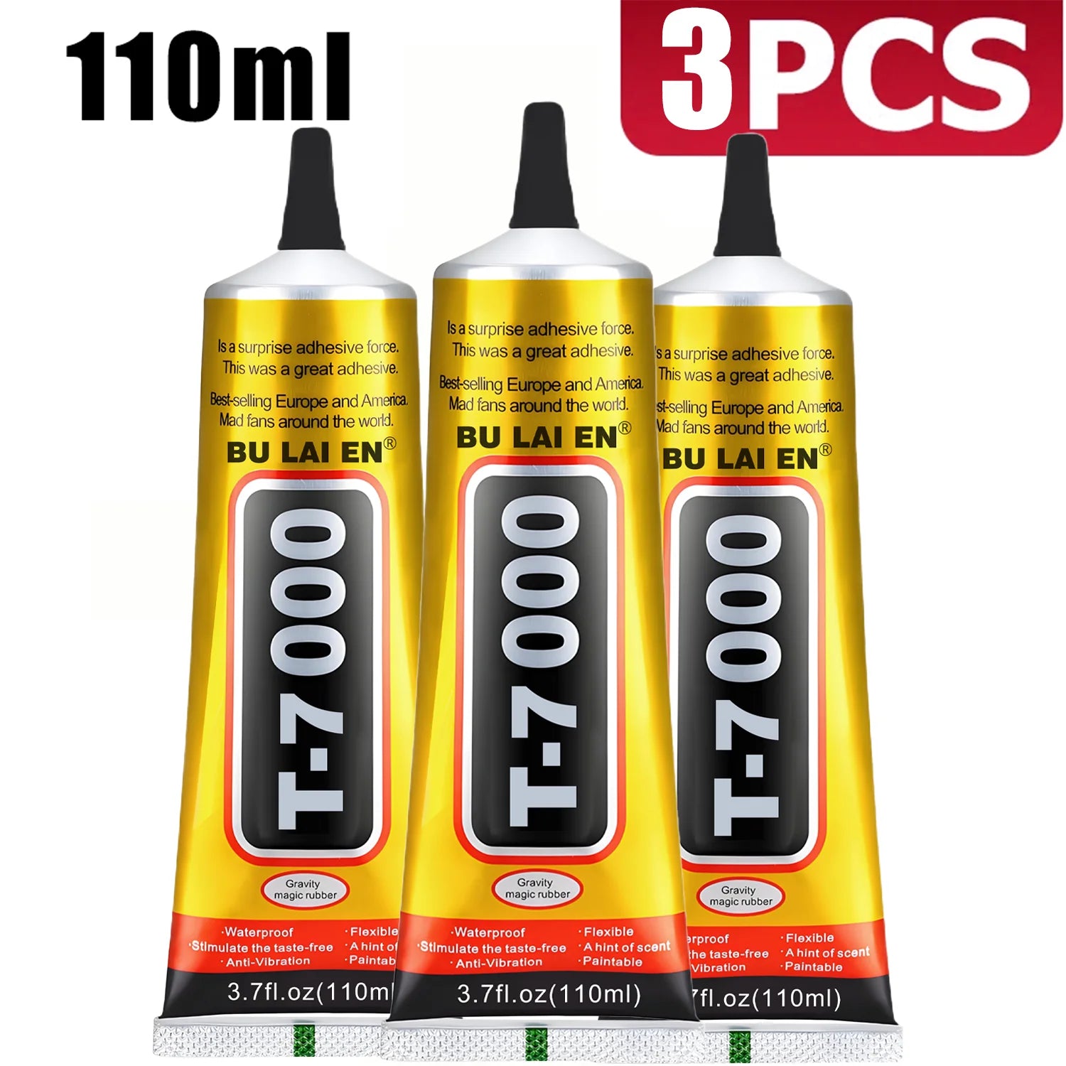 T-7000 Phone Adhesive, Waterproof Flexible Bonding Glue for Phone Screen Fix, Electronics Rhinestone, Rhinestone Jewelry Craft .