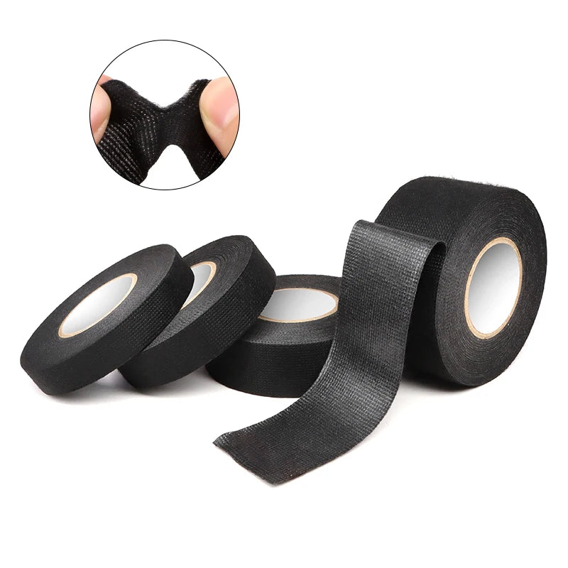 Cloth Fabric Tapes Noise Reduction 15Meter 9 15 25 30 35 40 45 50mm Auto Car Wiring Harness Bundle Wrap Cable Organizer Tape