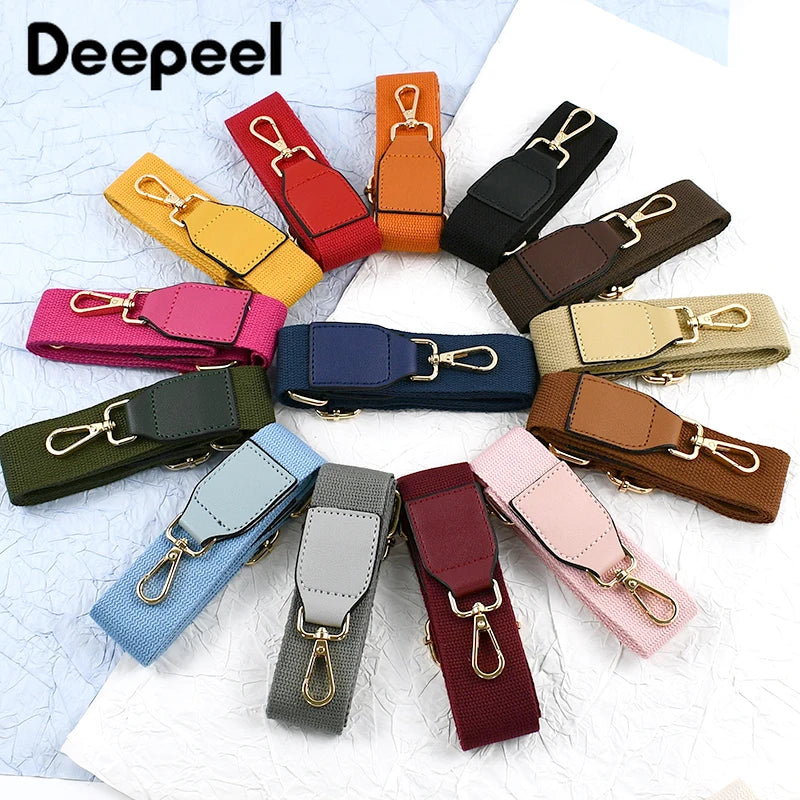 1Pc Deepeel 3.8cm Nylon Shoulder Bag Strap Adjustable Webbing Replaceable Belt for Crossbody Bags Handbag DIY Craft Accessories