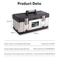 15/17inch Large CapacityTools Stroage Box Multi-layer Stainless Tool Case Organizer Multifunction Electrician Heavy Duty Toolbox